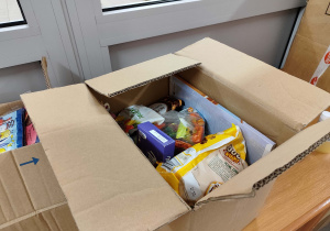 Produkty w pudełku.