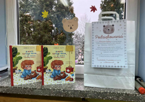 Książka pt."Łukasz ratuje misia"